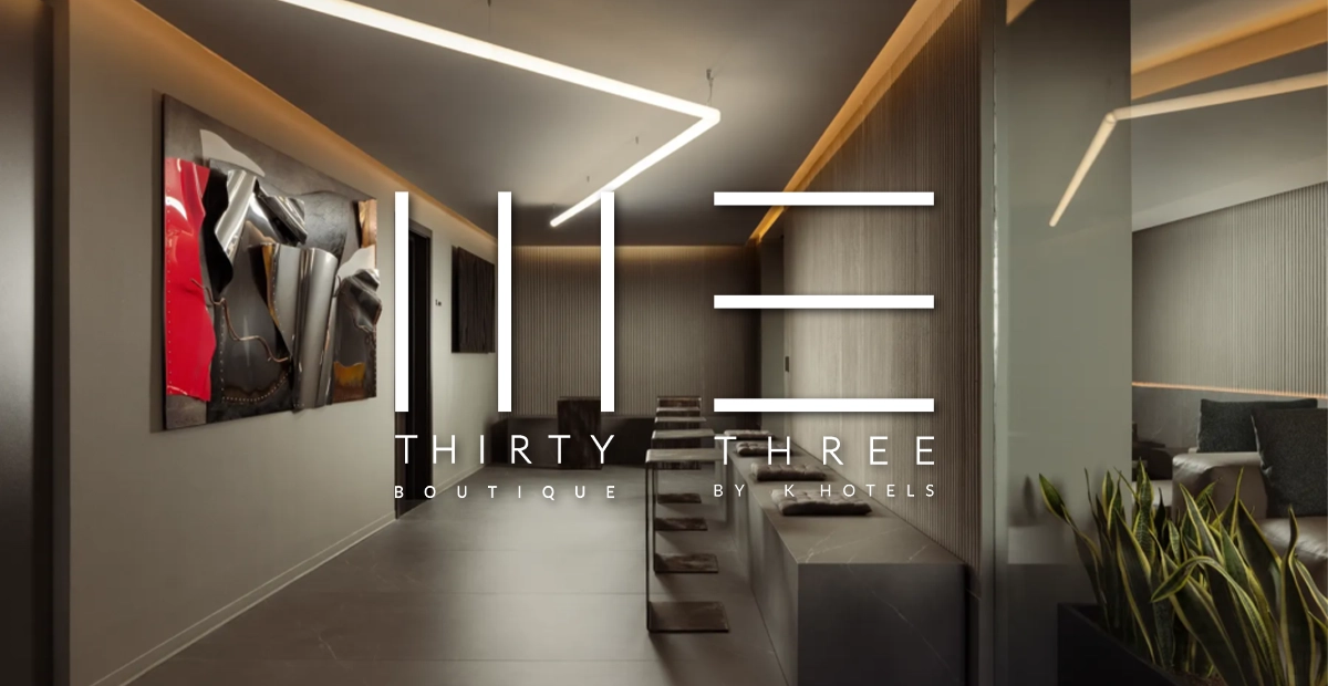 Exterior view of Thirty Three Boutique Hotel in St. Julian’s, Malta showcasing its contemporary boutique design and luxury hospitality experience